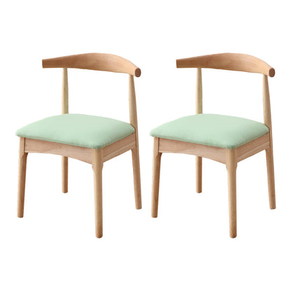 Indoor Scandinavian Side Chair Upholstered Wood Open Back Dining Room Chair (Set of 2) Blue-Green Clearhalo ' kitchen&dining_furn' 'Dining Chairs' 'Dining Tables & Seating' 'dining_chair' 'furn' 'furn_dining_chair' 'Furniture' 'furniture_dining_chair' 'Kitchen & Dining Furniture' 'kitchen' 4066538
