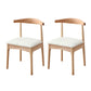 Indoor Scandinavian Side Chair Upholstered Wood Open Back Dining Room Chair (Set of 2) White Clearhalo ' kitchen&dining_furn' 'Dining Chairs' 'Dining Tables & Seating' 'dining_chair' 'furn' 'furn_dining_chair' 'Furniture' 'furniture_dining_chair' 'Kitchen & Dining Furniture' 'kitchen' 4066545