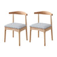 Indoor Scandinavian Side Chair Upholstered Wood Open Back Dining Room Chair (Set of 2) Light Gray Clearhalo ' kitchen&dining_furn' 'Dining Chairs' 'Dining Tables & Seating' 'dining_chair' 'furn' 'furn_dining_chair' 'Furniture' 'furniture_dining_chair' 'Kitchen & Dining Furniture' 'kitchen' 4066551