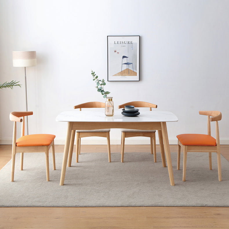 Indoor Scandinavian Side Chair Upholstered Wood Open Back Dining Room Chair (Set of 2) Clearhalo ' kitchen&dining_furn' 'Dining Chairs' 'Dining Tables & Seating' 'dining_chair' 'furn' 'furn_dining_chair' 'Furniture' 'furniture_dining_chair' 'Kitchen & Dining Furniture' 'kitchen' 4066554