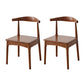 Indoor Scandinavian Side Chair Upholstered Wood Open Back Dining Room Chair (Set of 2) Walnut Clearhalo ' kitchen&dining_furn' 'Dining Chairs' 'Dining Tables & Seating' 'dining_chair' 'furn' 'furn_dining_chair' 'Furniture' 'furniture_dining_chair' 'Kitchen & Dining Furniture' 'kitchen' 4066557