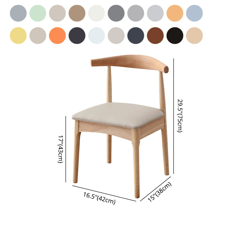 Indoor Scandinavian Side Chair Upholstered Wood Open Back Dining Room Chair (Set of 2) Clearhalo ' kitchen&dining_furn' 'Dining Chairs' 'Dining Tables & Seating' 'dining_chair' 'furn' 'furn_dining_chair' 'Furniture' 'furniture_dining_chair' 'Kitchen & Dining Furniture' 'kitchen' 4066566