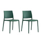 Nordic Style Plastic Dining Chair Open Back Dining Side Chair for Restaurant Dark Green 2 Piece Set Clearhalo ' kitchen&dining_furn' 'Dining Chairs' 'Dining Tables & Seating' 'dining_chair' 'furn' 'furn_dining_chair' 'Furniture' 'furniture_dining_chair' 'Kitchen & Dining Furniture' 'kitchen' 4066568