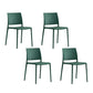 Nordic Style Plastic Dining Chair Open Back Dining Side Chair for Restaurant Dark Green 4 Piece Set Clearhalo ' kitchen&dining_furn' 'Dining Chairs' 'Dining Tables & Seating' 'dining_chair' 'furn' 'furn_dining_chair' 'Furniture' 'furniture_dining_chair' 'Kitchen & Dining Furniture' 'kitchen' 4066570