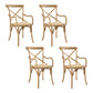 Farmhouse Wood Dining Room Chairs Cross Back Side Armchair for Restaurant Natural 4 Piece Set Clearhalo ' kitchen&dining_furn' 'Dining Chairs' 'Dining Tables & Seating' 'dining_chair' 'furn' 'furn_dining_chair' 'Furniture' 'furniture_dining_chair' 'Kitchen & Dining Furniture' 'kitchen' 4066624