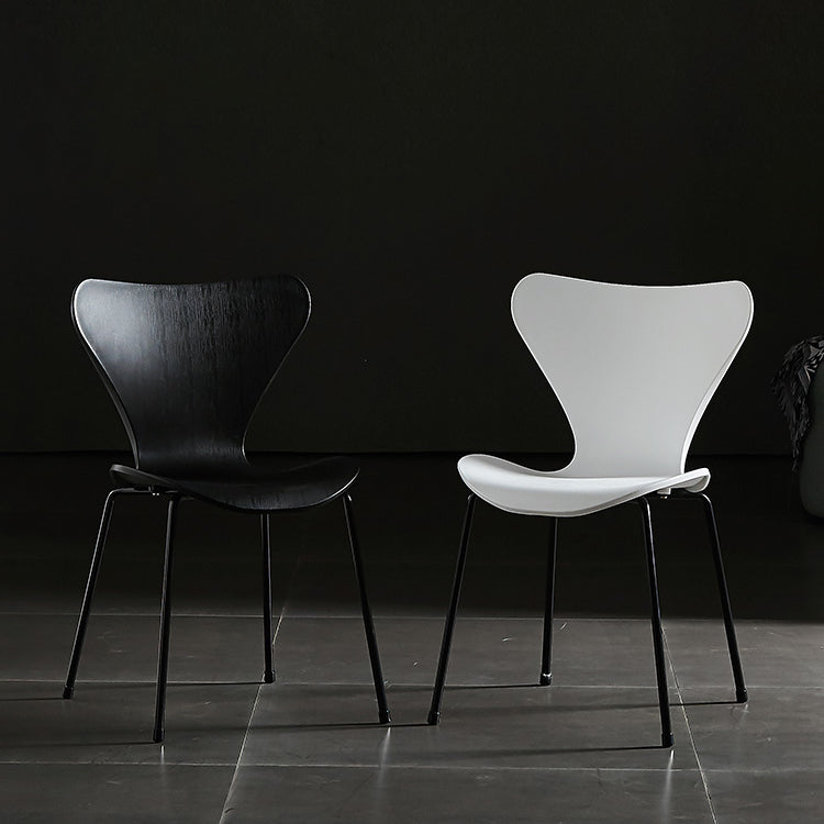 Wingback Dining Armless Chairs Indoor Dining Side Chairs with Metal Legs Clearhalo ' kitchen&dining_furn' 'Dining Chairs' 'Dining Tables & Seating' 'dining_chair' 'furn' 'furn_dining_chair' 'Furniture' 'furniture_dining_chair' 'Kitchen & Dining Furniture' 'kitchen' 4066645