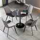 Simplicity Round Dining Room Table Sintered Stone Table with Tulip Base Clearhalo ' dining_table' 'Dining Tables & Seating' 'Dining Tables' 'furn' 'furn_dining_table' 'Furniture' 'furniture_dining_table' 'Kitchen & Dining Furniture' 'kitchen&dining_furn' 'kitchen' 'kitchen_dining_table' 4067690
