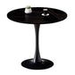 Simplicity Round Dining Room Table Sintered Stone Table with Tulip Base Black Black Clearhalo ' dining_table' 'Dining Tables & Seating' 'Dining Tables' 'furn' 'furn_dining_table' 'Furniture' 'furniture_dining_table' 'Kitchen & Dining Furniture' 'kitchen&dining_furn' 'kitchen' 'kitchen_dining_table' 4067693