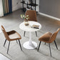 Simplicity Round Dining Room Table Sintered Stone Table with Tulip Base Clearhalo ' dining_table' 'Dining Tables & Seating' 'Dining Tables' 'furn' 'furn_dining_table' 'Furniture' 'furniture_dining_table' 'Kitchen & Dining Furniture' 'kitchen&dining_furn' 'kitchen' 'kitchen_dining_table' 4067698