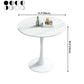 Simplicity Round Dining Room Table Sintered Stone Table with Tulip Base Clearhalo ' dining_table' 'Dining Tables & Seating' 'Dining Tables' 'furn' 'furn_dining_table' 'Furniture' 'furniture_dining_table' 'Kitchen & Dining Furniture' 'kitchen&dining_furn' 'kitchen' 'kitchen_dining_table' 4067704
