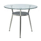 Modern Style Glass Dining Table Round Table with Metal Frame for Home Use Clear 35.4"L x 35.4"W x 29.5"H Without Chairs Clearhalo ' dining_table' 'Dining Tables & Seating' 'Dining Tables' 'furn' 'furn_dining_table' 'Furniture' 'furniture_dining_table' 'Kitchen & Dining Furniture' 'kitchen&dining_furn' 'kitchen' 'kitchen_dining_table' 4067840