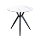Traditional Luxury Style Dining Table Round Sintered Stone Table with Metal White Gold Without Chairs Clearhalo ' dining_table' 'Dining Tables & Seating' 'Dining Tables' 'furn' 'furn_dining_table' 'Furniture' 'furniture_dining_table' 'Kitchen & Dining Furniture' 'kitchen&dining_furn' 'kitchen' 'kitchen_dining_table' 4067850