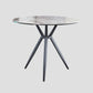 Traditional Luxury Style Dining Table Round Sintered Stone Table with Metal Clearhalo ' dining_table' 'Dining Tables & Seating' 'Dining Tables' 'furn' 'furn_dining_table' 'Furniture' 'furniture_dining_table' 'Kitchen & Dining Furniture' 'kitchen&dining_furn' 'kitchen' 'kitchen_dining_table' 4067858