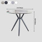 Traditional Luxury Style Dining Table Round Sintered Stone Table with Metal Clearhalo ' dining_table' 'Dining Tables & Seating' 'Dining Tables' 'furn' 'furn_dining_table' 'Furniture' 'furniture_dining_table' 'Kitchen & Dining Furniture' 'kitchen&dining_furn' 'kitchen' 'kitchen_dining_table' 4067863