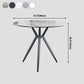 Traditional Luxury Style Dining Table Round Sintered Stone Table with Metal Clearhalo ' dining_table' 'Dining Tables & Seating' 'Dining Tables' 'furn' 'furn_dining_table' 'Furniture' 'furniture_dining_table' 'Kitchen & Dining Furniture' 'kitchen&dining_furn' 'kitchen' 'kitchen_dining_table' 4067864