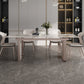 Traditional Luxury Style Dining Table Rectangle Sintered Stone Table with Double Pedestal Clearhalo ' dining_table' 'Dining Tables & Seating' 'Dining Tables' 'furn' 'furn_dining_table' 'Furniture' 'furniture_dining_table' 'Kitchen & Dining Furniture' 'kitchen&dining_furn' 'kitchen' 'kitchen_dining_table' 4067897