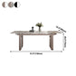 Traditional Luxury Style Dining Table Rectangle Sintered Stone Table with Double Pedestal Clearhalo ' dining_table' 'Dining Tables & Seating' 'Dining Tables' 'furn' 'furn_dining_table' 'Furniture' 'furniture_dining_table' 'Kitchen & Dining Furniture' 'kitchen&dining_furn' 'kitchen' 'kitchen_dining_table' 4067899