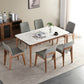 Solid Wood Mid-Century Modern Table Rectangular Sintered Stone Table for Dining Room Clearhalo ' dining_table' 'Dining Tables & Seating' 'Dining Tables' 'furn' 'furn_dining_table' 'Furniture' 'furniture_dining_table' 'Kitchen & Dining Furniture' 'kitchen&dining_furn' 'kitchen' 'kitchen_dining_table' 4067912