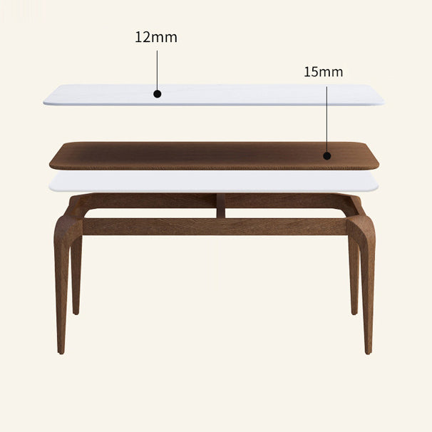 Solid Wood Mid-Century Modern Table Rectangular Sintered Stone Table for Dining Room Clearhalo ' dining_table' 'Dining Tables & Seating' 'Dining Tables' 'furn' 'furn_dining_table' 'Furniture' 'furniture_dining_table' 'Kitchen & Dining Furniture' 'kitchen&dining_furn' 'kitchen' 'kitchen_dining_table' 4067917
