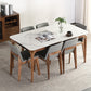 Solid Wood Mid-Century Modern Table Rectangular Sintered Stone Table for Dining Room Clearhalo ' dining_table' 'Dining Tables & Seating' 'Dining Tables' 'furn' 'furn_dining_table' 'Furniture' 'furniture_dining_table' 'Kitchen & Dining Furniture' 'kitchen&dining_furn' 'kitchen' 'kitchen_dining_table' 4067919