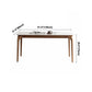 Solid Wood Mid-Century Modern Table Rectangular Sintered Stone Table for Dining Room Clearhalo ' dining_table' 'Dining Tables & Seating' 'Dining Tables' 'furn' 'furn_dining_table' 'Furniture' 'furniture_dining_table' 'Kitchen & Dining Furniture' 'kitchen&dining_furn' 'kitchen' 'kitchen_dining_table' 4067922