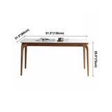 Solid Wood Mid-Century Modern Table Rectangular Sintered Stone Table for Dining Room Clearhalo ' dining_table' 'Dining Tables & Seating' 'Dining Tables' 'furn' 'furn_dining_table' 'Furniture' 'furniture_dining_table' 'Kitchen & Dining Furniture' 'kitchen&dining_furn' 'kitchen' 'kitchen_dining_table' 4067922