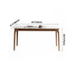 Solid Wood Mid-Century Modern Table Rectangular Sintered Stone Table for Dining Room Clearhalo ' dining_table' 'Dining Tables & Seating' 'Dining Tables' 'furn' 'furn_dining_table' 'Furniture' 'furniture_dining_table' 'Kitchen & Dining Furniture' 'kitchen&dining_furn' 'kitchen' 'kitchen_dining_table' 4067923
