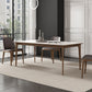 Solid Wood Mid-Century Modern Table Rectangular Sintered Stone Top Table for Dining Room Clearhalo ' dining_table' 'Dining Tables & Seating' 'Dining Tables' 'furn' 'furn_dining_table' 'Furniture' 'furniture_dining_table' 'Kitchen & Dining Furniture' 'kitchen&dining_furn' 'kitchen' 'kitchen_dining_table' 4067926