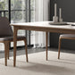 Solid Wood Mid-Century Modern Table Rectangular Sintered Stone Top Table for Dining Room Clearhalo ' dining_table' 'Dining Tables & Seating' 'Dining Tables' 'furn' 'furn_dining_table' 'Furniture' 'furniture_dining_table' 'Kitchen & Dining Furniture' 'kitchen&dining_furn' 'kitchen' 'kitchen_dining_table' 4067932
