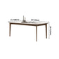 Solid Wood Mid-Century Modern Table Rectangular Sintered Stone Top Table for Dining Room Clearhalo ' dining_table' 'Dining Tables & Seating' 'Dining Tables' 'furn' 'furn_dining_table' 'Furniture' 'furniture_dining_table' 'Kitchen & Dining Furniture' 'kitchen&dining_furn' 'kitchen' 'kitchen_dining_table' 4067937