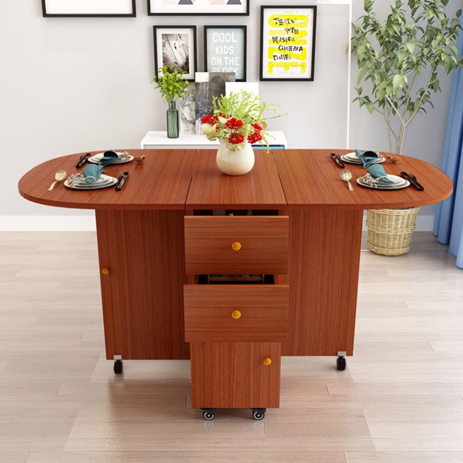 Wood Mid-Century Modern Indoor Table Manufactured Wood Top Table for Dining Room Clearhalo ' dining_table' 'Dining Tables & Seating' 'Dining Tables' 'furn' 'furn_dining_table' 'Furniture' 'furniture_dining_table' 'Kitchen & Dining Furniture' 'kitchen&dining_furn' 'kitchen' 'kitchen_dining_table' 4067957