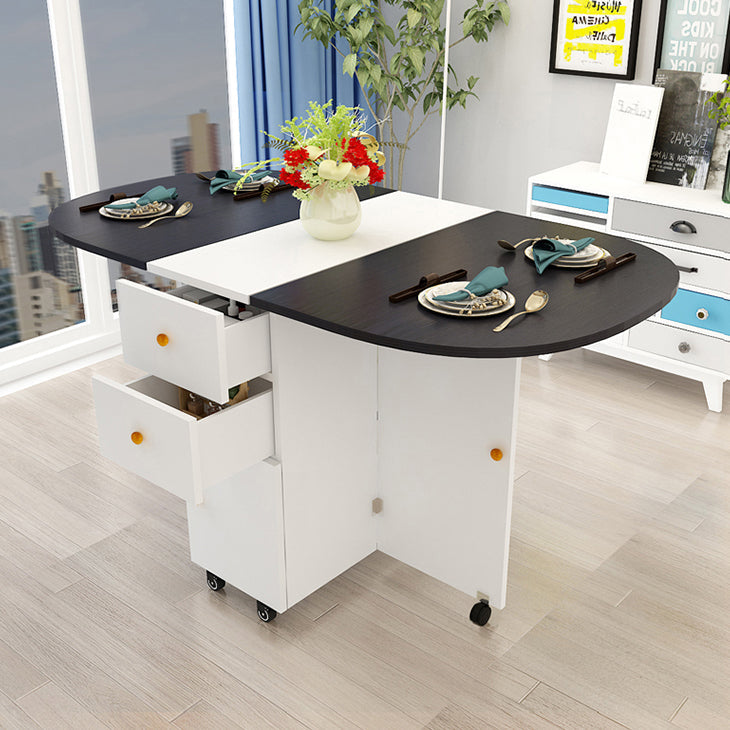 Wood Mid-Century Modern Indoor Table Manufactured Wood Top Table for Dining Room Clearhalo ' dining_table' 'Dining Tables & Seating' 'Dining Tables' 'furn' 'furn_dining_table' 'Furniture' 'furniture_dining_table' 'Kitchen & Dining Furniture' 'kitchen&dining_furn' 'kitchen' 'kitchen_dining_table' 4067962