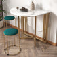 Foldable Artificial Wooden Top Table Extendable Round Kitchen Table with Trestle Base Clearhalo ' dining_table' 'Dining Tables & Seating' 'Dining Tables' 'furn' 'furn_dining_table' 'Furniture' 'furniture_dining_table' 'Kitchen & Dining Furniture' 'kitchen&dining_furn' 'kitchen' 'kitchen_dining_table' 4067988
