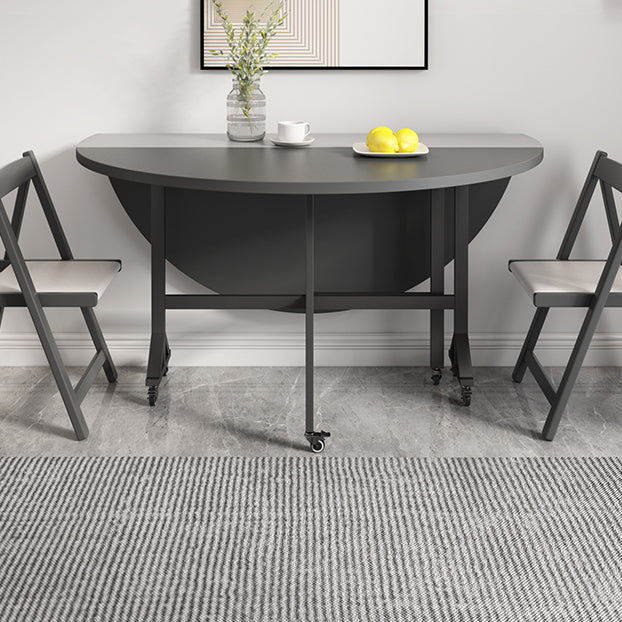 47'' Foldable Artificial Wooden Dining Table Extendable Round Table with Trestle Base Clearhalo ' dining_table' 'Dining Tables & Seating' 'Dining Tables' 'furn' 'furn_dining_table' 'Furniture' 'furniture_dining_table' 'Kitchen & Dining Furniture' 'kitchen&dining_furn' 'kitchen' 'kitchen_dining_table' 4068014