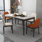 Rectangle Three-Color Dining Table Sintered Stone Table Vintage with Drawer Clearhalo ' dining_table' 'Dining Tables & Seating' 'Dining Tables' 'furn' 'furn_dining_table' 'Furniture' 'furniture_dining_table' 'Kitchen & Dining Furniture' 'kitchen&dining_furn' 'kitchen' 'kitchen_dining_table' 4068019