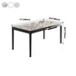 Rectangle Three-Color Dining Table Sintered Stone Table Vintage with Drawer Clearhalo ' dining_table' 'Dining Tables & Seating' 'Dining Tables' 'furn' 'furn_dining_table' 'Furniture' 'furniture_dining_table' 'Kitchen & Dining Furniture' 'kitchen&dining_furn' 'kitchen' 'kitchen_dining_table' 4068036