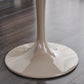Round Shape Tulip Base Table Luxury White Tone Fixed Table with Sintered Stone Clearhalo ' dining_table' 'Dining Tables & Seating' 'Dining Tables' 'furn' 'furn_dining_table' 'Furniture' 'furniture_dining_table' 'Kitchen & Dining Furniture' 'kitchen&dining_furn' 'kitchen' 'kitchen_dining_table' 4068079