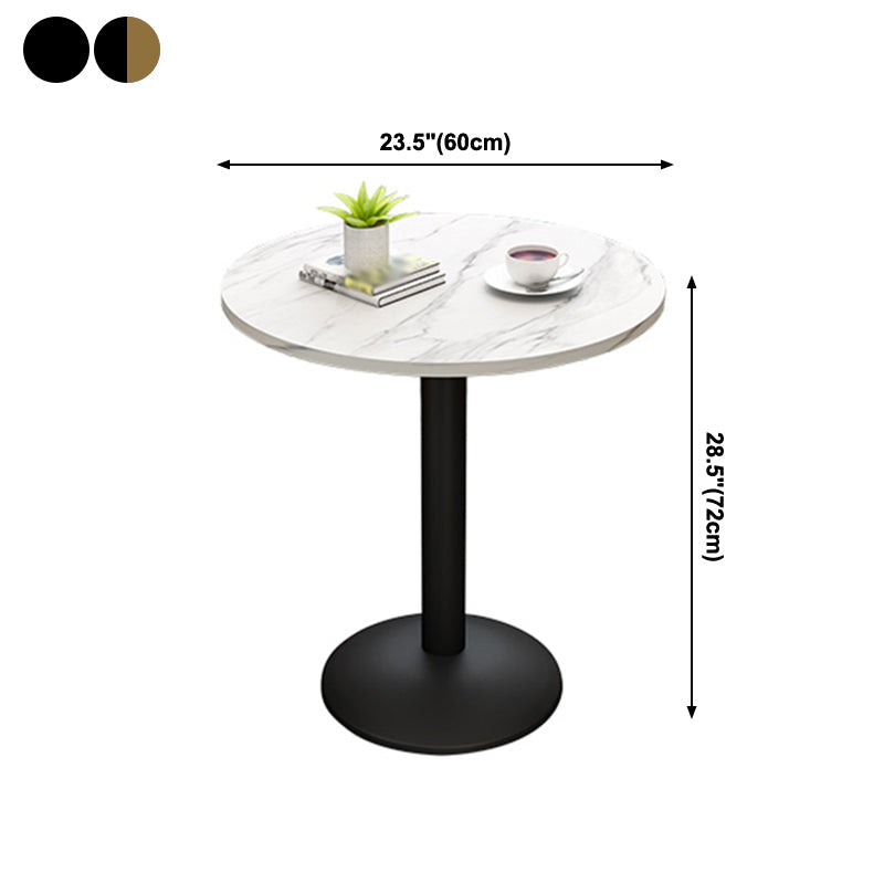 Traditional Luxury Dining Table Round Stone Dining Site Table,23.6"L x 23.6"W x 29.1"H Clearhalo ' dining_table' 'Dining Tables & Seating' 'Dining Tables' 'furn' 'furn_dining_table' 'Furniture' 'furniture_dining_table' 'Kitchen & Dining Furniture' 'kitchen&dining_furn' 'kitchen' 'kitchen_dining_table' 4068129