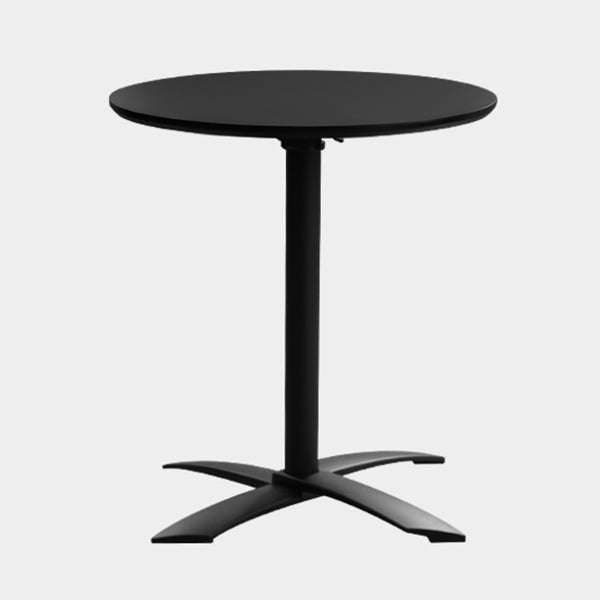Round Solid Wood Dining Table Simplicity Style Dining Room Collection for Indoor Black 23.6"L x 23.6"W x 29.5"H Without Chairs Clearhalo ' dining_table' 'Dining Tables & Seating' 'Dining Tables' 'furn' 'furn_dining_table' 'Furniture' 'furniture_dining_table' 'Kitchen & Dining Furniture' 'kitchen&dining_furn' 'kitchen' 'kitchen_dining_table' 4068228