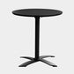 Round Solid Wood Dining Table Simplicity Style Dining Room Collection for Indoor Black 27.6"L x 27.6"W x 29.5"H Without Chairs Clearhalo ' dining_table' 'Dining Tables & Seating' 'Dining Tables' 'furn' 'furn_dining_table' 'Furniture' 'furniture_dining_table' 'Kitchen & Dining Furniture' 'kitchen&dining_furn' 'kitchen' 'kitchen_dining_table' 4068230