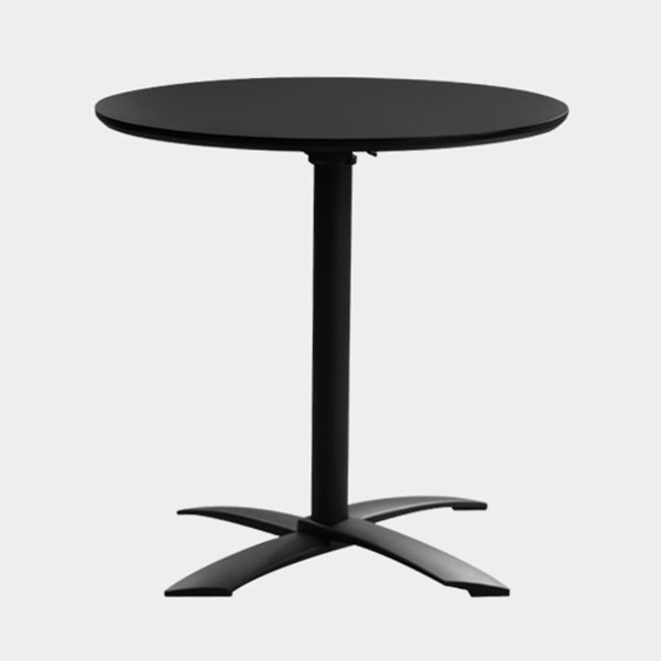 Round Solid Wood Dining Table Simplicity Style Dining Room Collection for Indoor Black 31.5"L x 31.5"W x 29.5"H Without Chairs Clearhalo ' dining_table' 'Dining Tables & Seating' 'Dining Tables' 'furn' 'furn_dining_table' 'Furniture' 'furniture_dining_table' 'Kitchen & Dining Furniture' 'kitchen&dining_furn' 'kitchen' 'kitchen_dining_table' 4068231