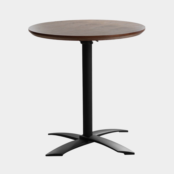 Round Solid Wood Dining Table Simplicity Style Dining Room Collection for Indoor Brown 27.6"L x 27.6"W x 29.5"H Without Chairs Clearhalo ' dining_table' 'Dining Tables & Seating' 'Dining Tables' 'furn' 'furn_dining_table' 'Furniture' 'furniture_dining_table' 'Kitchen & Dining Furniture' 'kitchen&dining_furn' 'kitchen' 'kitchen_dining_table' 4068236