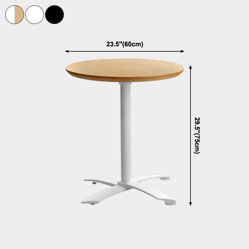 Round Solid Wood Dining Table Simplicity Style Dining Room Collection for Indoor Clearhalo ' dining_table' 'Dining Tables & Seating' 'Dining Tables' 'furn' 'furn_dining_table' 'Furniture' 'furniture_dining_table' 'Kitchen & Dining Furniture' 'kitchen&dining_furn' 'kitchen' 'kitchen_dining_table' 4068241