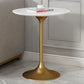Round Tulip Base Dining Table Traditional Luxury Stone Furniture for Dining Room Clearhalo ' dining_table' 'Dining Tables & Seating' 'Dining Tables' 'furn' 'furn_dining_table' 'Furniture' 'furniture_dining_table' 'Kitchen & Dining Furniture' 'kitchen&dining_furn' 'kitchen' 'kitchen_dining_table' 4068245