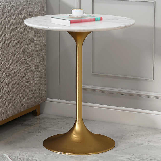Round Tulip Base Dining Table Traditional Luxury Stone Furniture for Dining Room Clearhalo ' dining_table' 'Dining Tables & Seating' 'Dining Tables' 'furn' 'furn_dining_table' 'Furniture' 'furniture_dining_table' 'Kitchen & Dining Furniture' 'kitchen&dining_furn' 'kitchen' 'kitchen_dining_table' 4068245