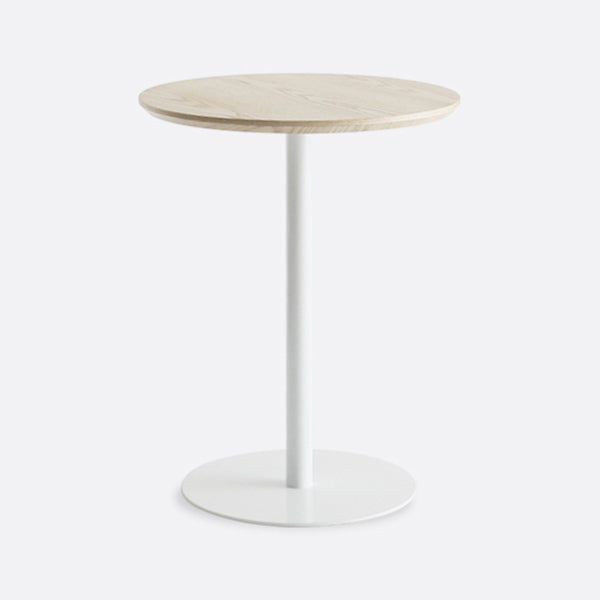 Round Solid Wood Dining Table Simplicity Dining Room Collection with Pedestal Base White 23.6"L x 23.6"W x 29.5"H Without Chairs Clearhalo ' dining_table' 'Dining Tables & Seating' 'Dining Tables' 'furn' 'furn_dining_table' 'Furniture' 'furniture_dining_table' 'Kitchen & Dining Furniture' 'kitchen&dining_furn' 'kitchen' 'kitchen_dining_table' 4068260