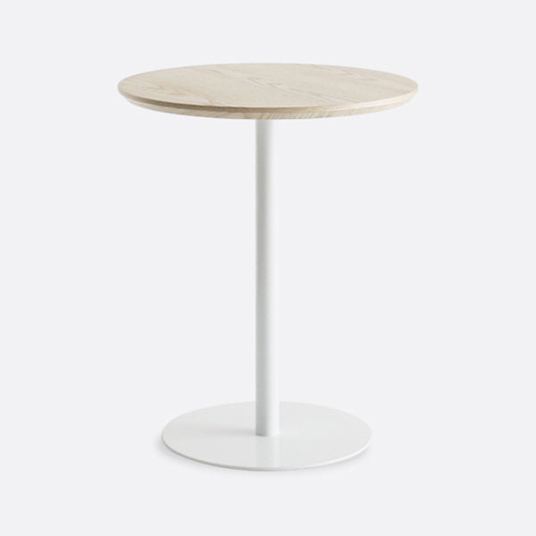 Round Solid Wood Dining Table Simplicity Dining Room Collection with Pedestal Base White 27.6"L x 27.6"W x 29.5"H Without Chairs Clearhalo ' dining_table' 'Dining Tables & Seating' 'Dining Tables' 'furn' 'furn_dining_table' 'Furniture' 'furniture_dining_table' 'Kitchen & Dining Furniture' 'kitchen&dining_furn' 'kitchen' 'kitchen_dining_table' 4068261