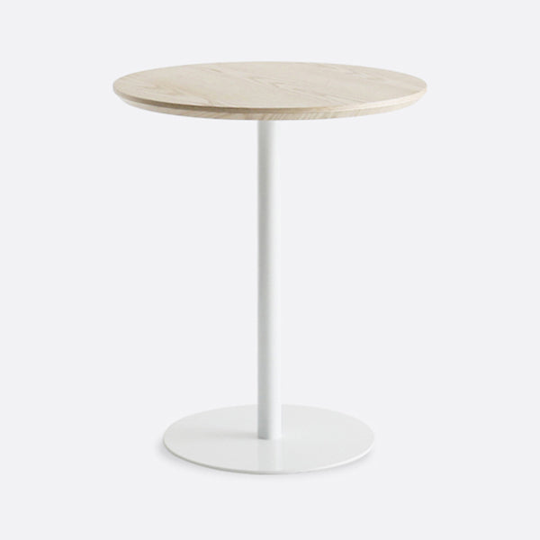 Round Solid Wood Dining Table Simplicity Dining Room Collection with Pedestal Base White 31.5"L x 31.5"W x 29.5"H Without Chairs Clearhalo ' dining_table' 'Dining Tables & Seating' 'Dining Tables' 'furn' 'furn_dining_table' 'Furniture' 'furniture_dining_table' 'Kitchen & Dining Furniture' 'kitchen&dining_furn' 'kitchen' 'kitchen_dining_table' 4068263
