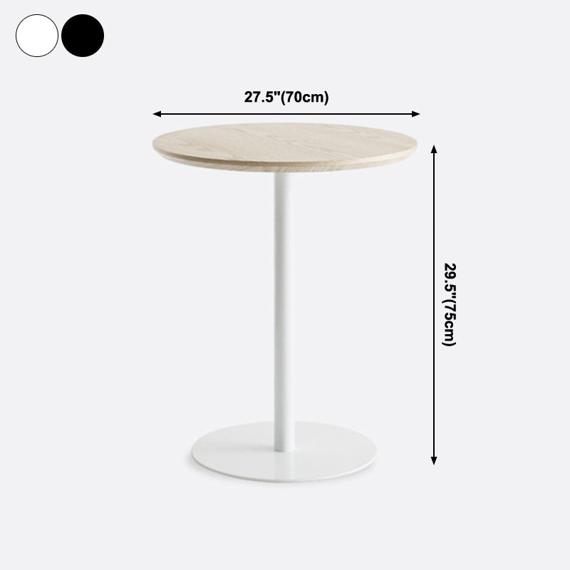 Round Solid Wood Dining Table Simplicity Dining Room Collection with Pedestal Base Clearhalo ' dining_table' 'Dining Tables & Seating' 'Dining Tables' 'furn' 'furn_dining_table' 'Furniture' 'furniture_dining_table' 'Kitchen & Dining Furniture' 'kitchen&dining_furn' 'kitchen' 'kitchen_dining_table' 4068284