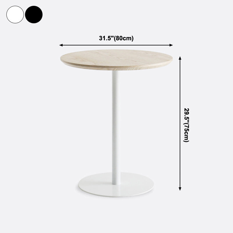Round Solid Wood Dining Table Simplicity Dining Room Collection with Pedestal Base Clearhalo ' dining_table' 'Dining Tables & Seating' 'Dining Tables' 'furn' 'furn_dining_table' 'Furniture' 'furniture_dining_table' 'Kitchen & Dining Furniture' 'kitchen&dining_furn' 'kitchen' 'kitchen_dining_table' 4068285